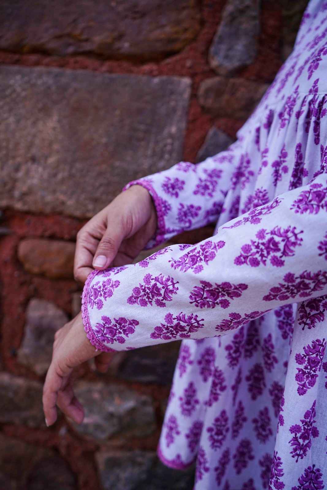 Pink Jaipur Cotton Peplum Kurti